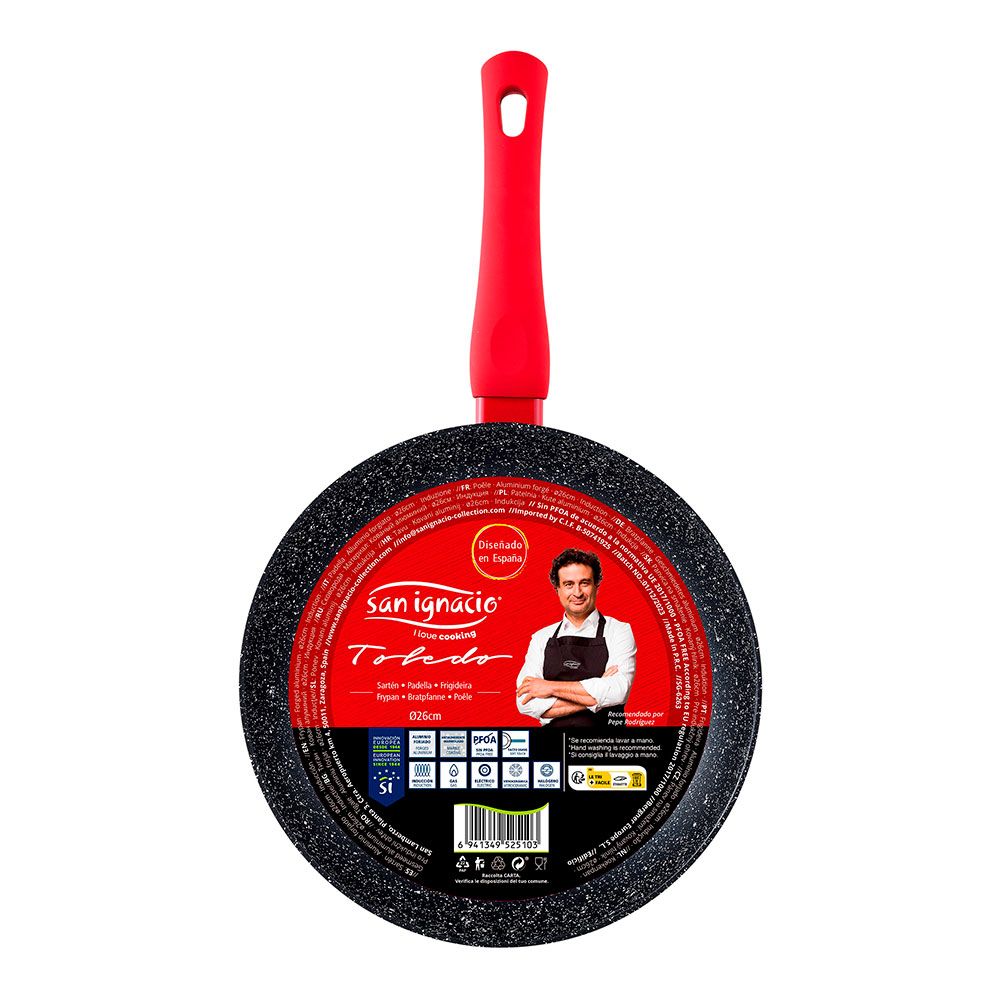 Sartén de aluminio forjado inducción toledo ø26 cm