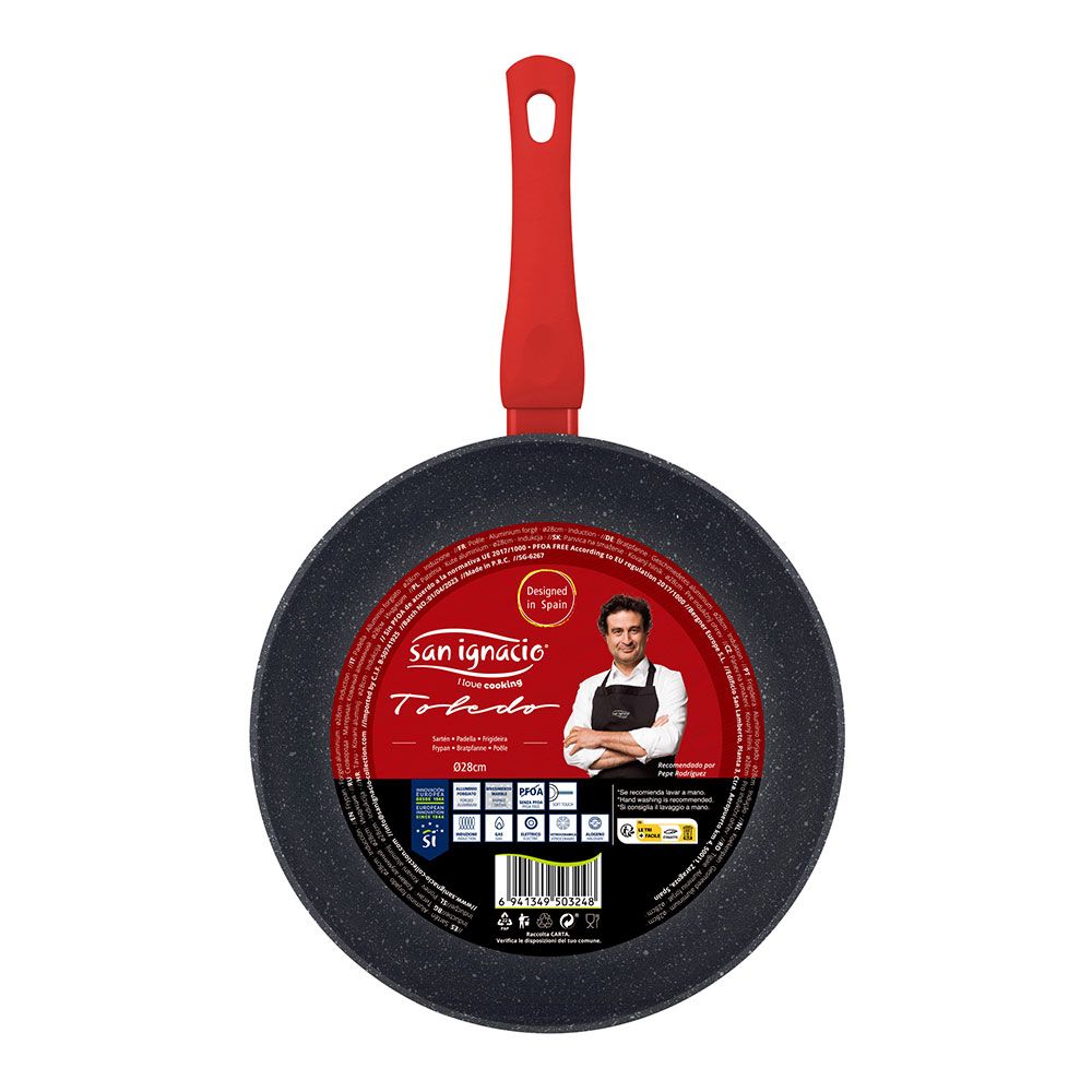 Sartén de aluminio forjado inducción toledo ø28 cm