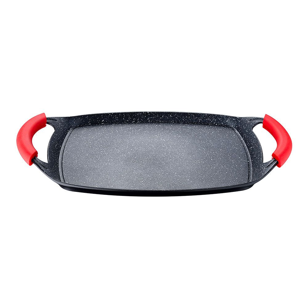 Asador aluminio forjado inducción toledo 37 x 23,5 cm