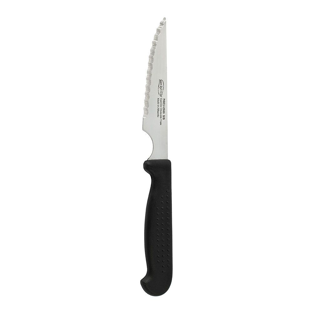 Cuchillo yeste chuletero de 11 cm y mango de puntos