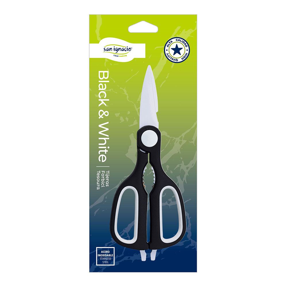 Tijeras de cocina black & white acero inoxidable 21,3 cm