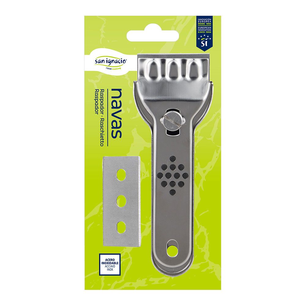 Rasqueta acero inox navas 13,7 x 4,5 cm