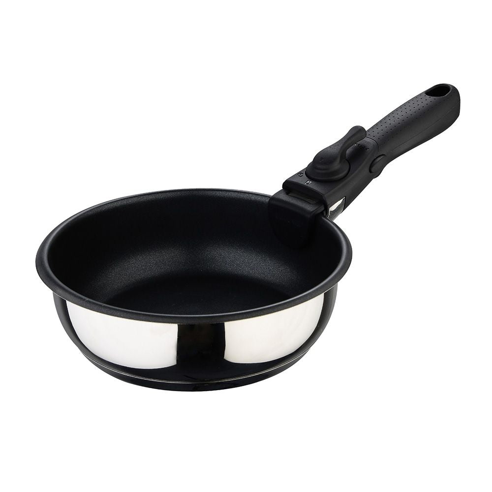 Set 3 sartenes acero inoxidable click & cook ø18 / ø20 / ø24 cm