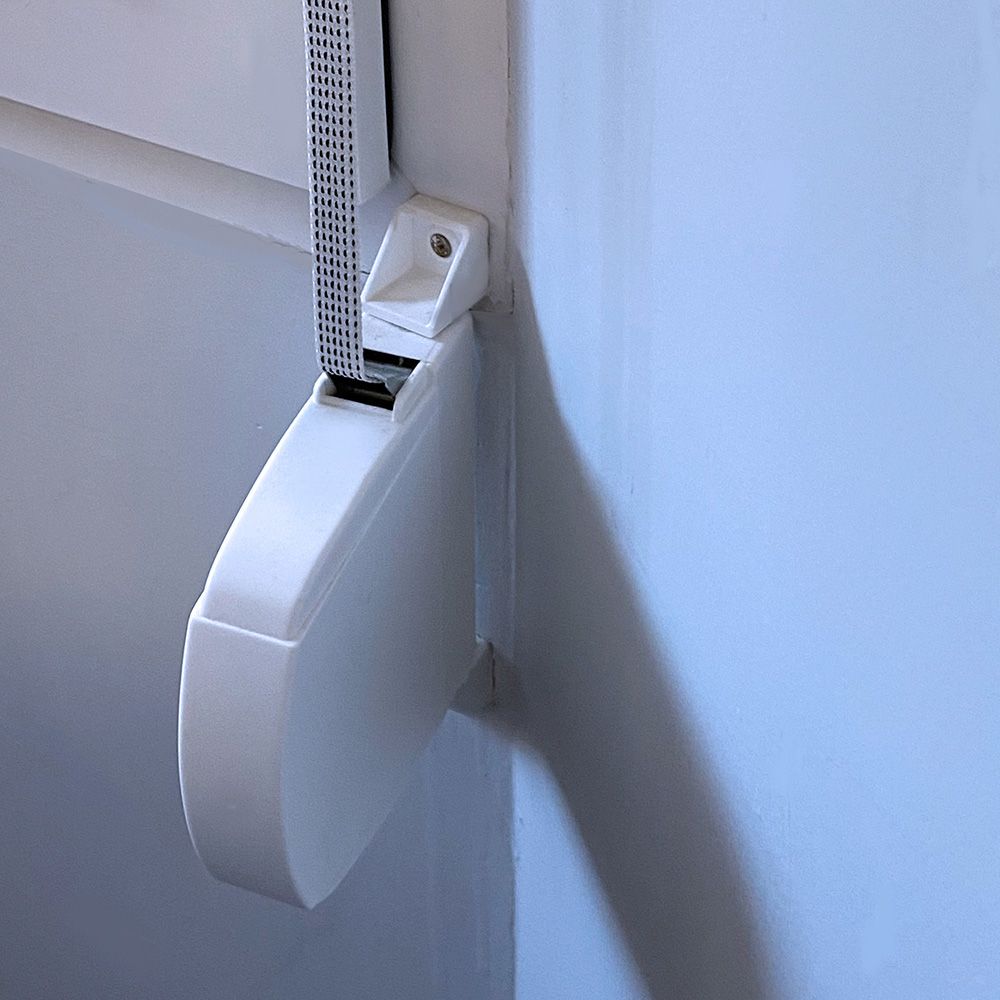 Recogedor exterior abatible pr02 14 mm blanco, 175 x 32 x 120 mm