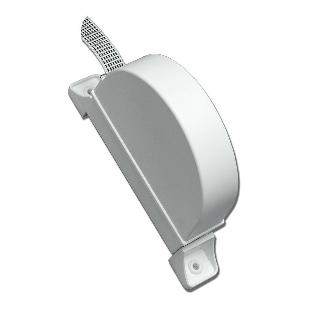 Recogedor exterior abatible pr02 18 mm blanco, 175 x 32 x 120 mm