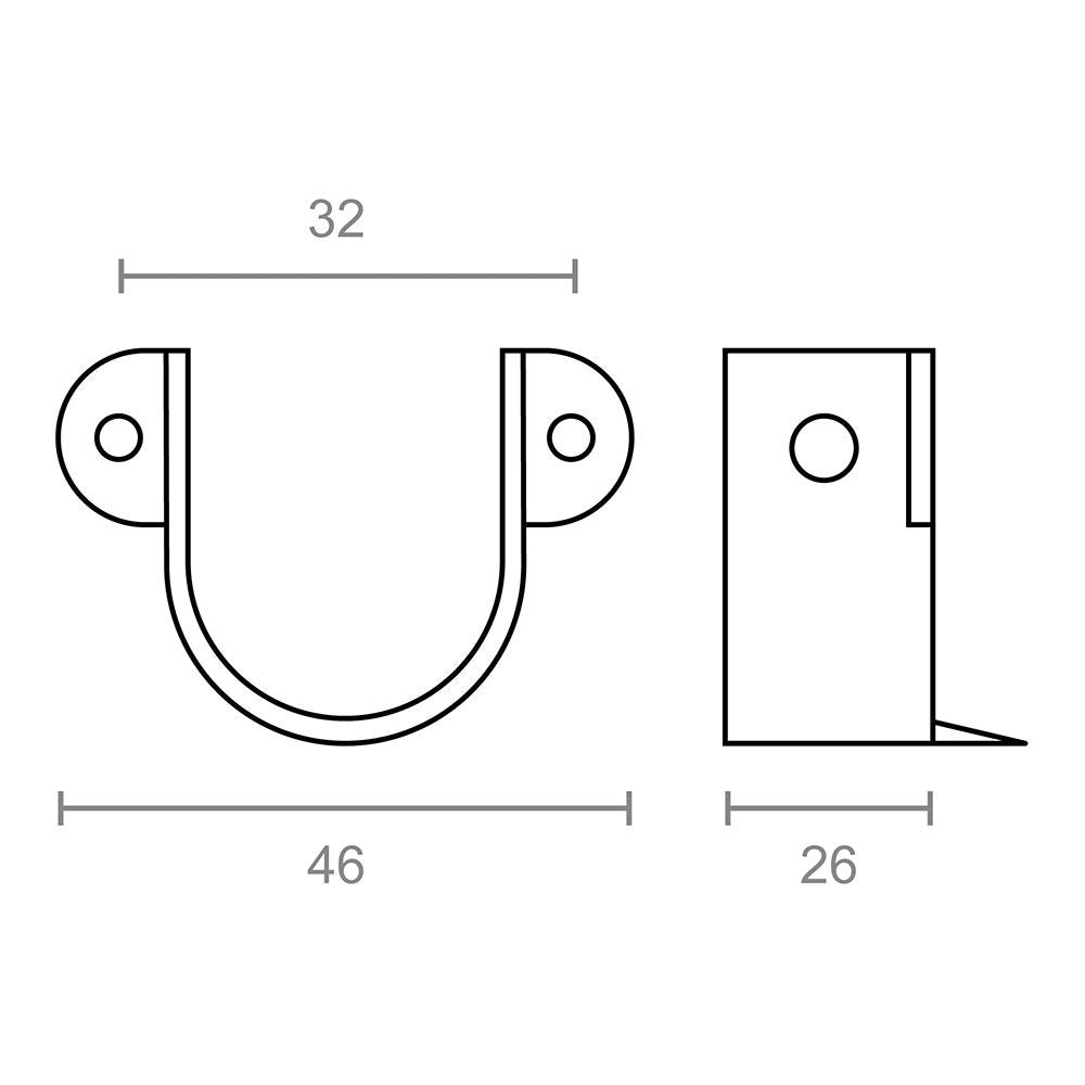 Soporte pincho pr14 zincado