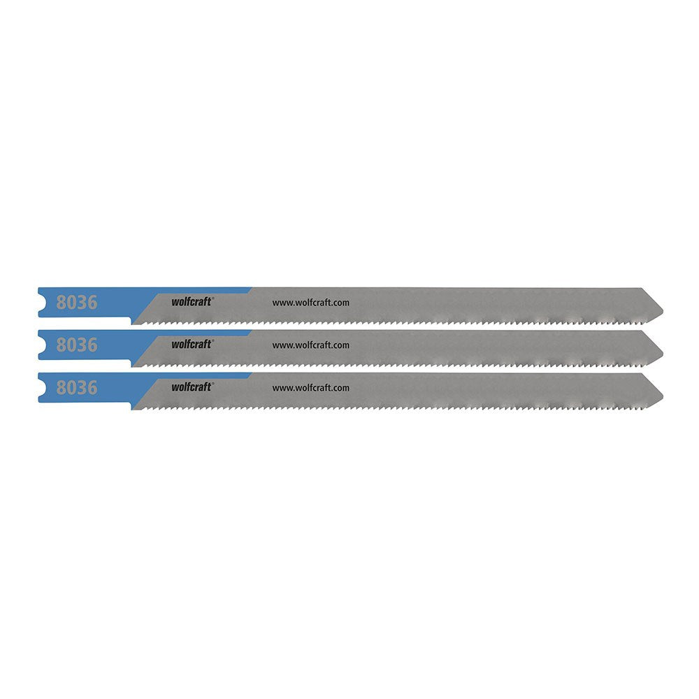 Hojas de sierra de calar, hss, vástago en u, para tubos de metal de ø110 mm, 3 mm, blíster 3 uds