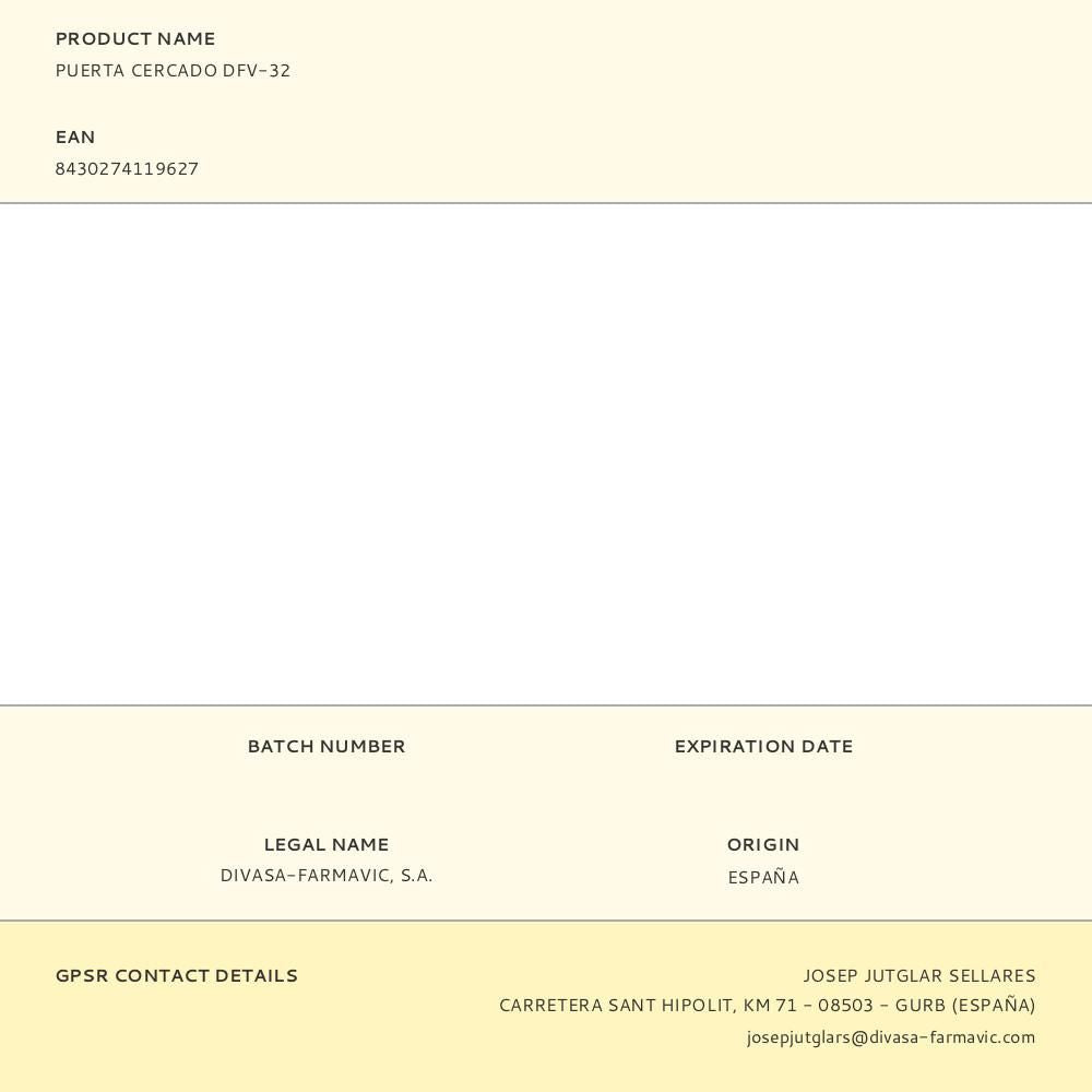 Puerta cercado dfv-32