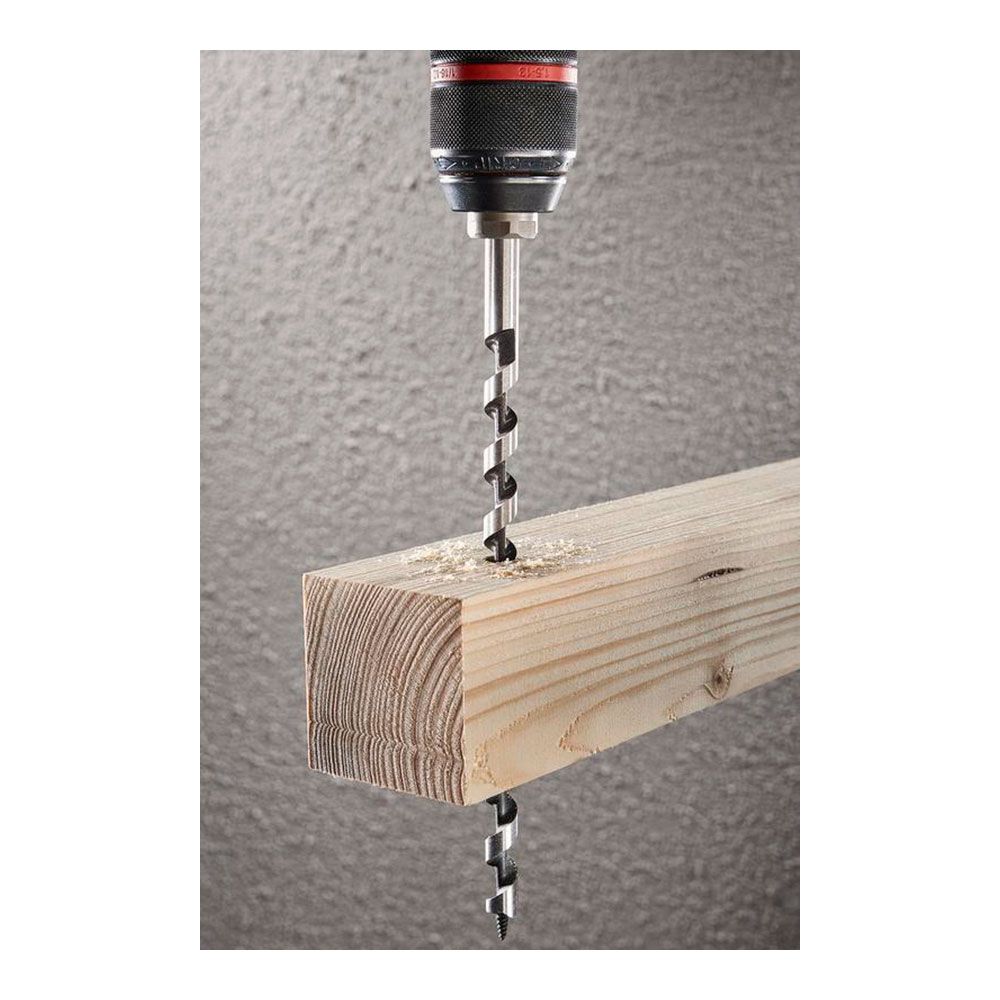 Broca para vigas de madera, vástago hexagonal, ø8,00 x 400 mm