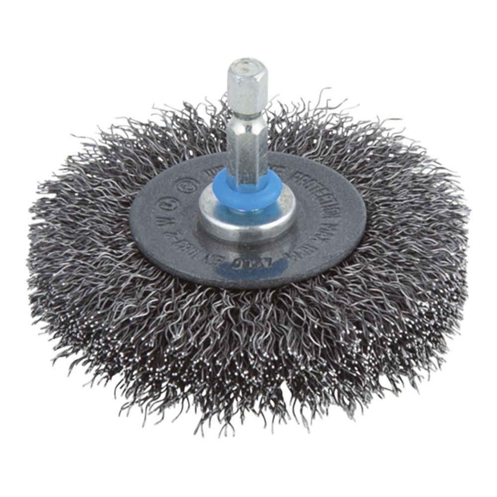 Cepillo de disco de alambre de acero ø75 x 16 mm
