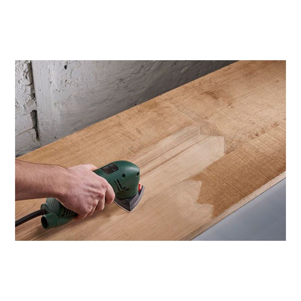Hoja lija triangular autoadhesiva para madera/metal, 95 mm, grano 240, 5 uds