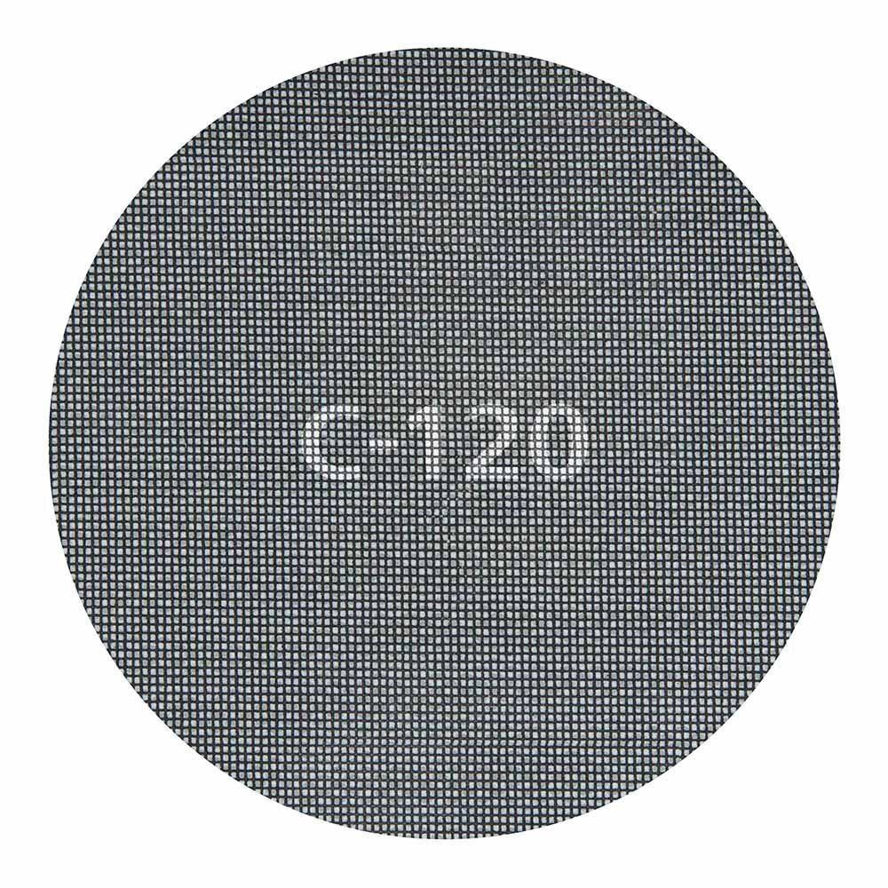 Discos de lijar autoadherentes de rejilla de carburo ø225 mm, grano 120, 5 uds