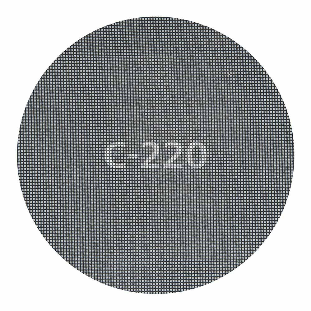 Discos de lijar autoadherentes de rejilla de carburo ø225 mm, grano 220, 5 uds