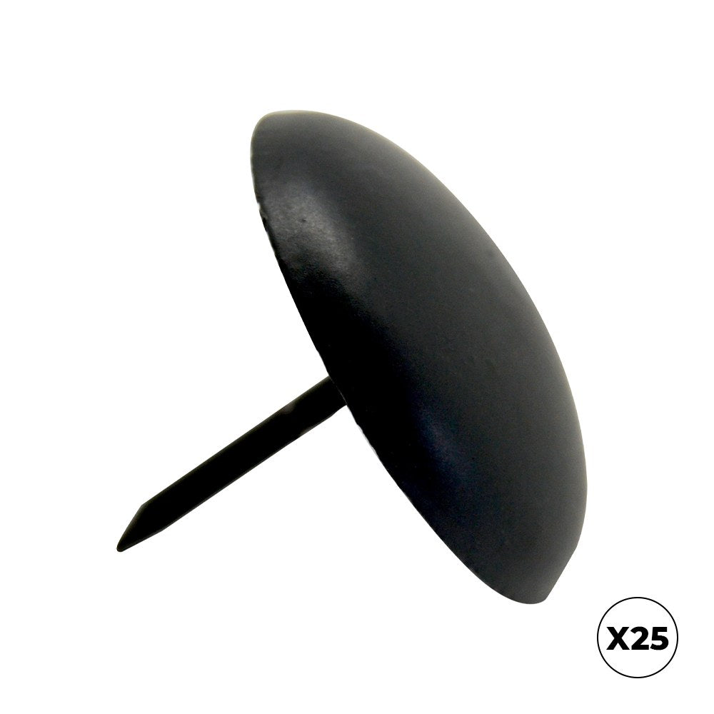 Clavo redondo cl01, acero, negro, 30 x 30 mm, 25 uds, caja