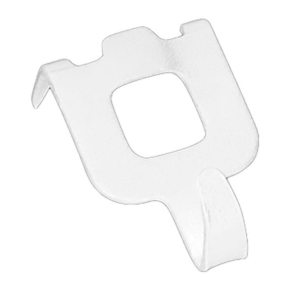 Cuelga cuadros metálico con fijación mediante puntas, blanco, 8 uds