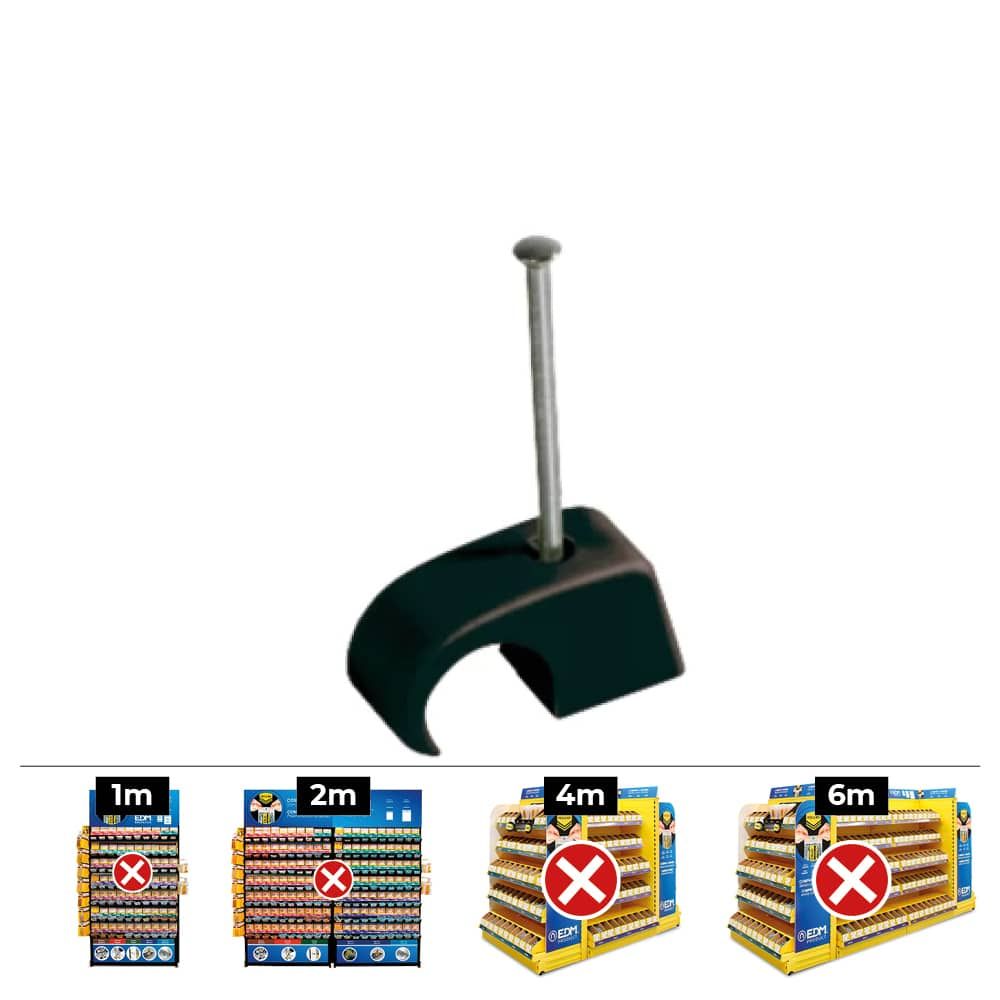 Plastigrap multidiámetro mplg ø10 - 14 mm, negro, caja 100 uds
