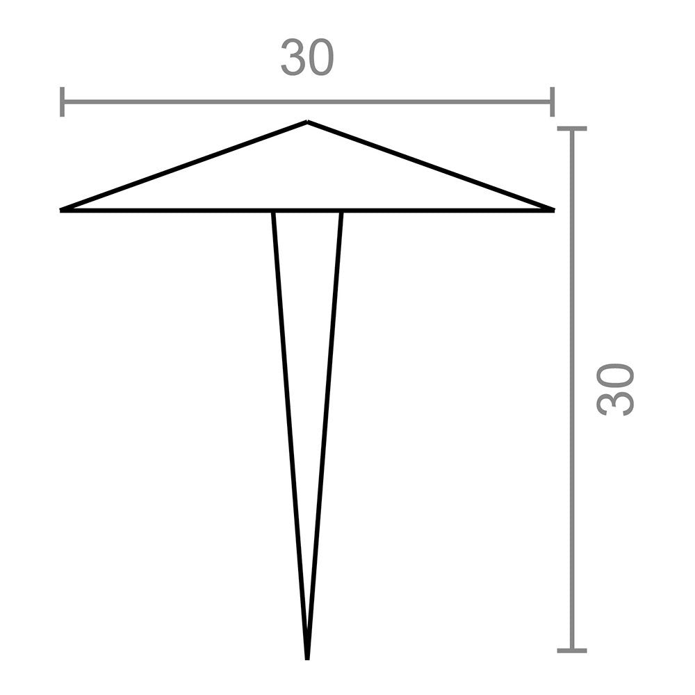 Clavo piramide cl03, acero, negro, 30 x 30 mm, 25 uds, caja