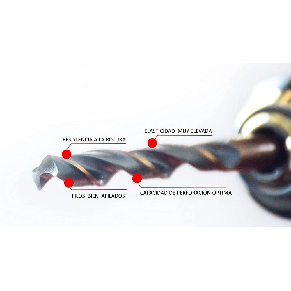 Broca para metal f3 hss-r din 338, ø12,50 x 101/151 mm, 10 uds