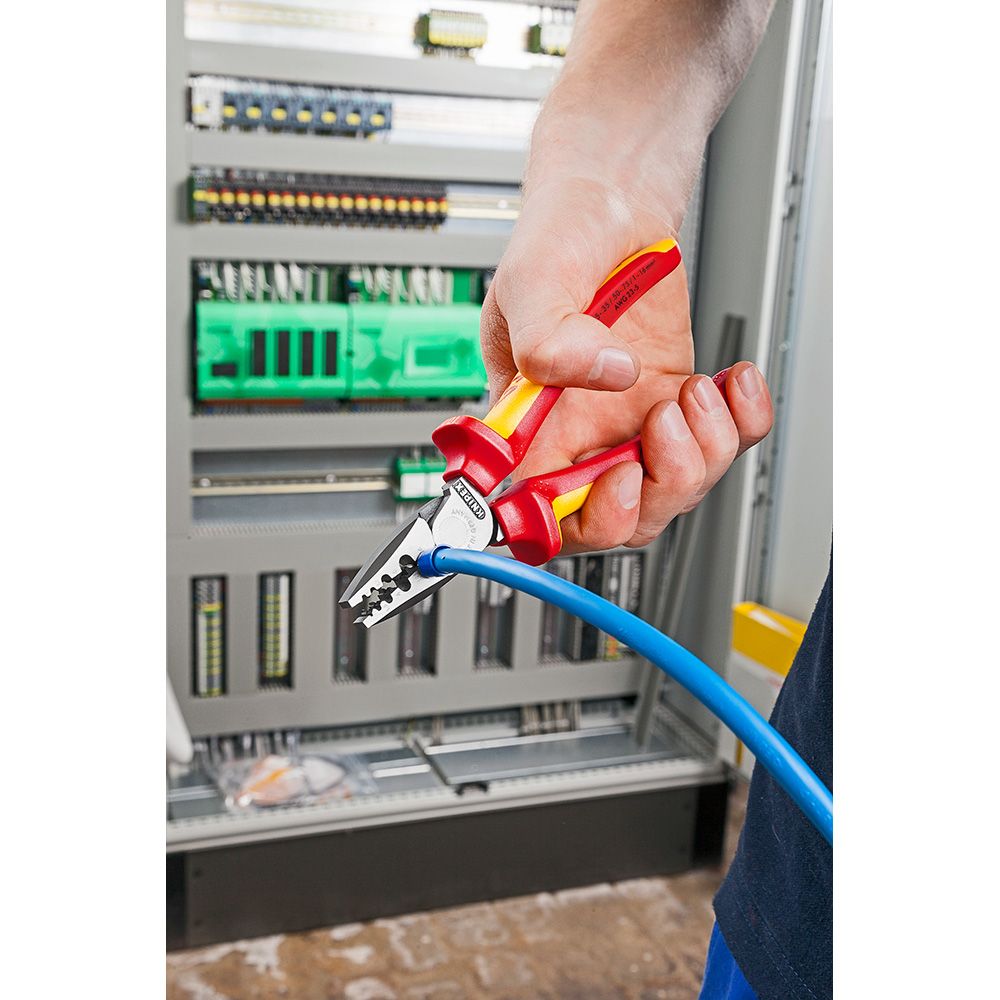 Alicates para entallar punteras 180 x 56 x 28 mm