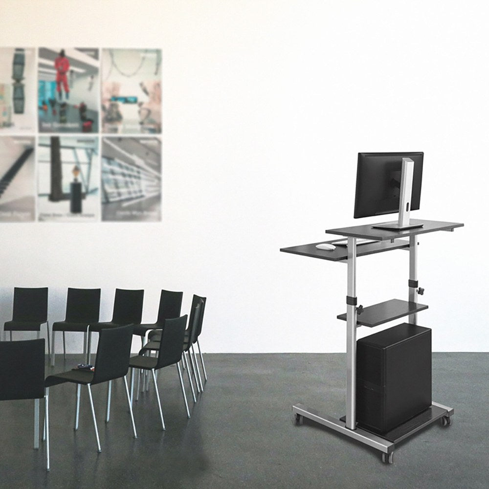 Carrito estación de trabajo móvil, 70 x 40 x 82-126 cm