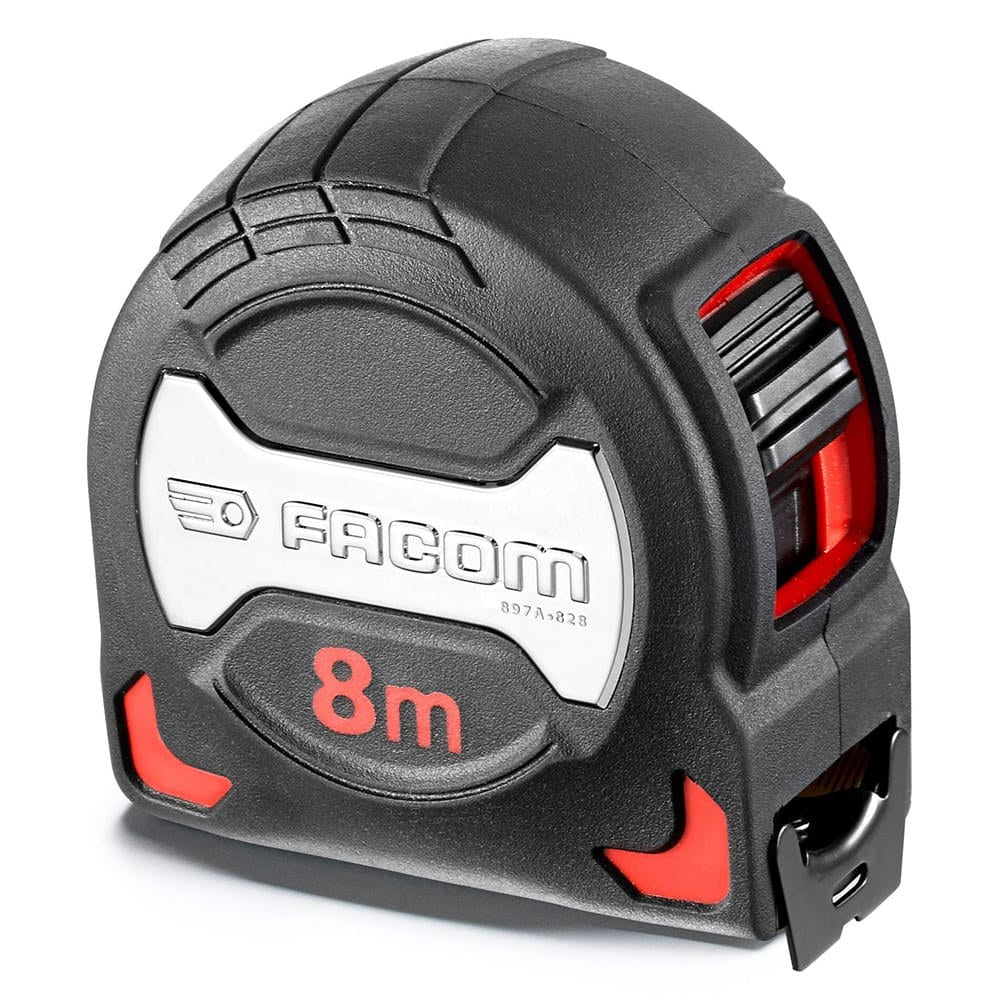 Flexómetro serie grip bi-material 8 m x 28 mm