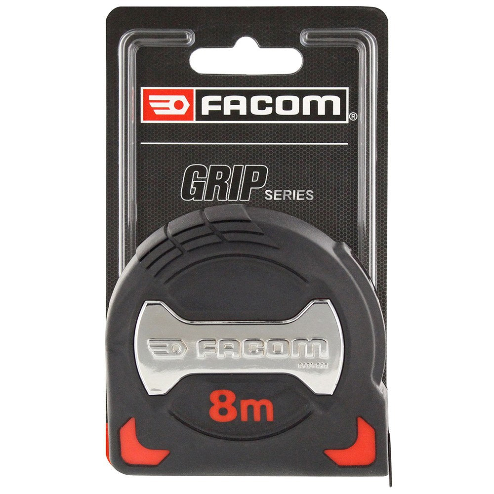Flexómetro serie grip bi-material 8 m x 28 mm