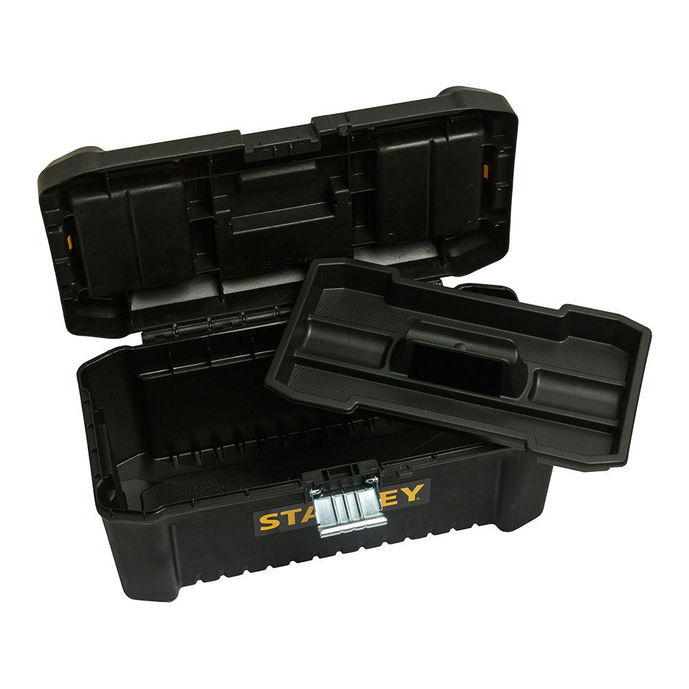 Caja de herramientas de plástico con cierres de metal 16 pulg / 40 cm