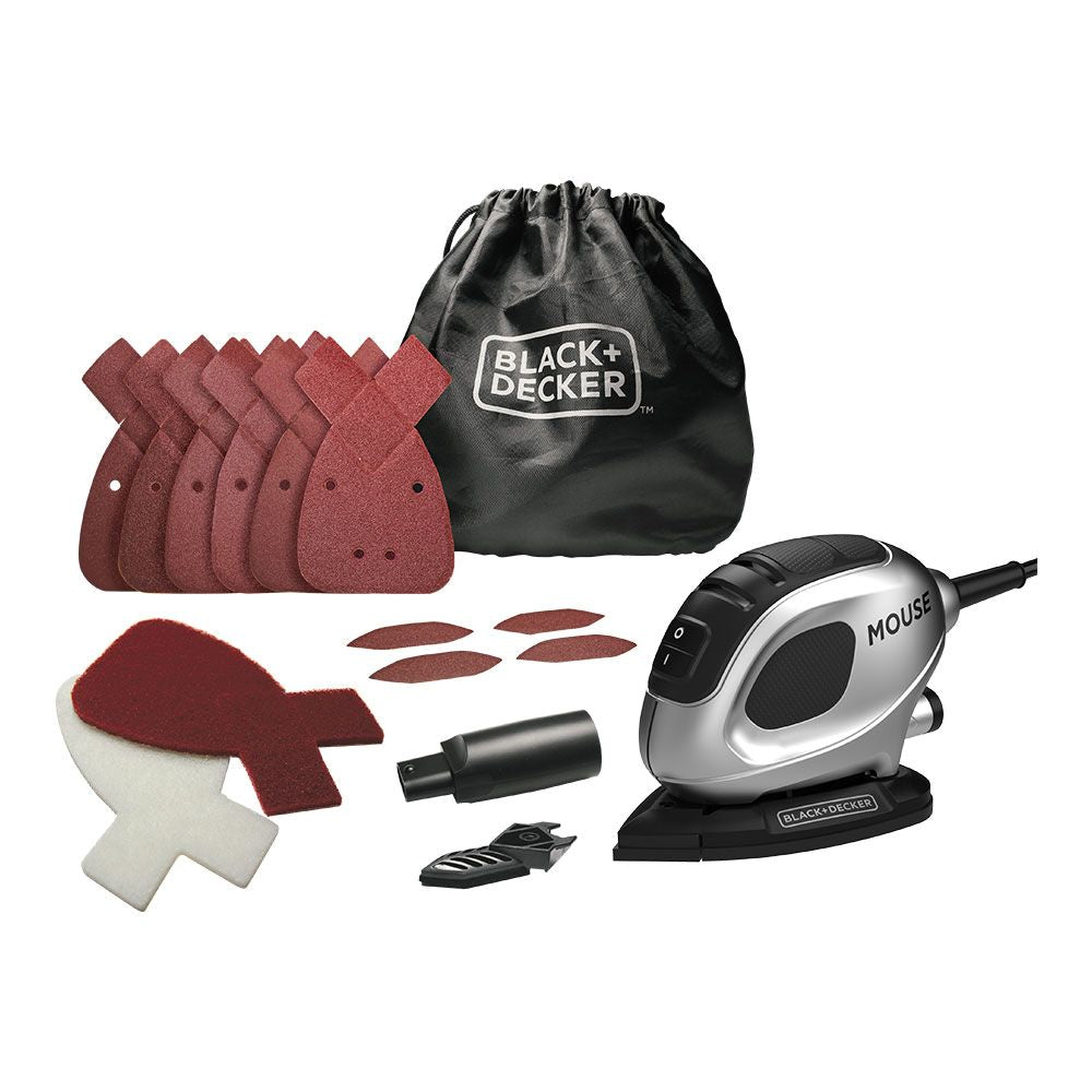 Lijadora de detalle mouse® 55w. silver edition. bew230sbc-qs black+decker