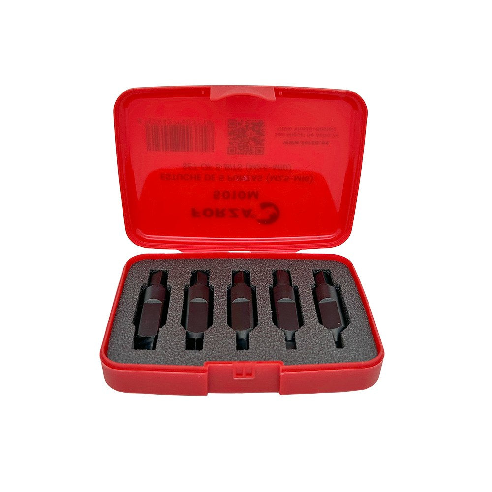 Puntas extractoras m2,5-m10 phillips/allen, 5010m, juego de 5 piezas