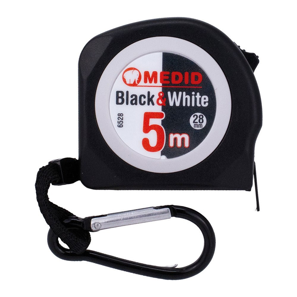 Flexómetro black & white 5 m x 28 mm