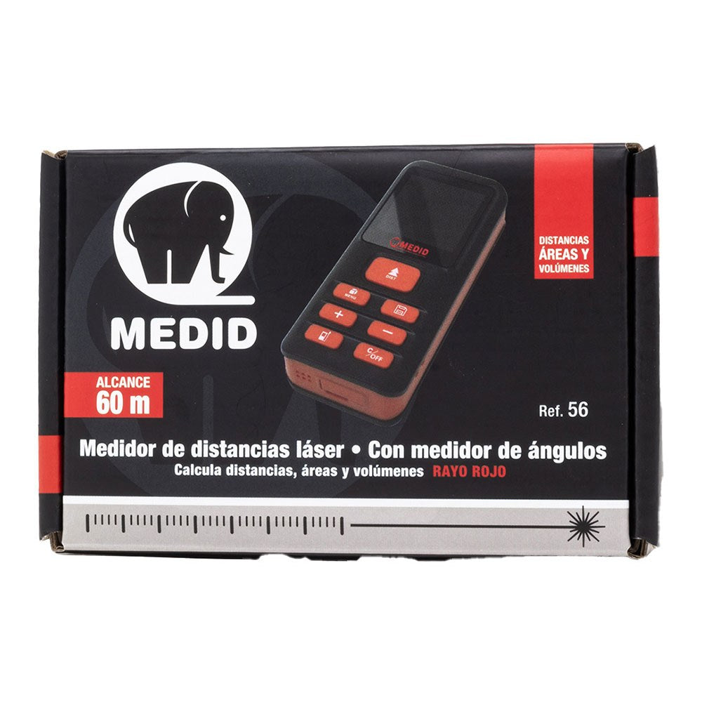 Medidor de distancia láser rojo 60 m
