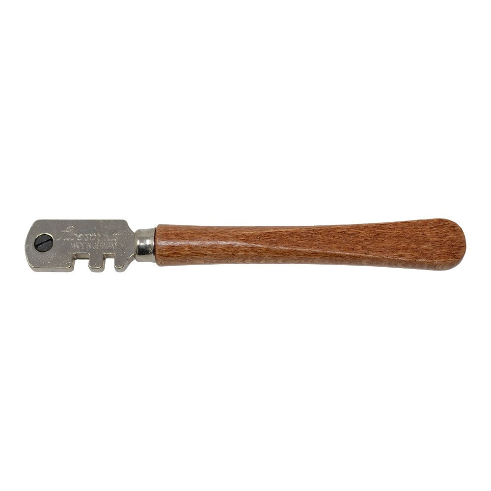 Cortador de vidrio con mango de madera profesional