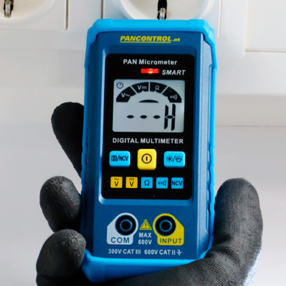 Multímetro digital de bolsillo pan micrometer cat iii 300 v