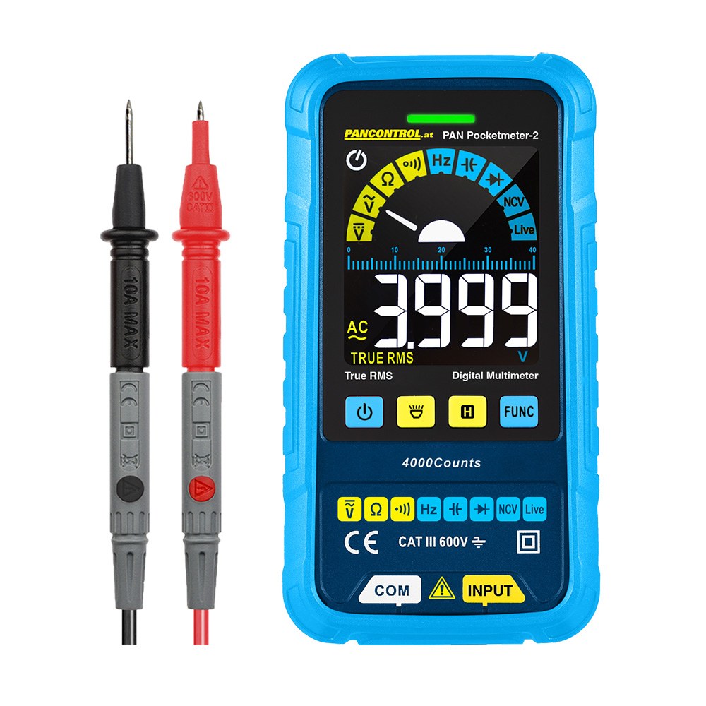 Multímetro de bolsillo pan pocketmeter-2 cat iii 600 v