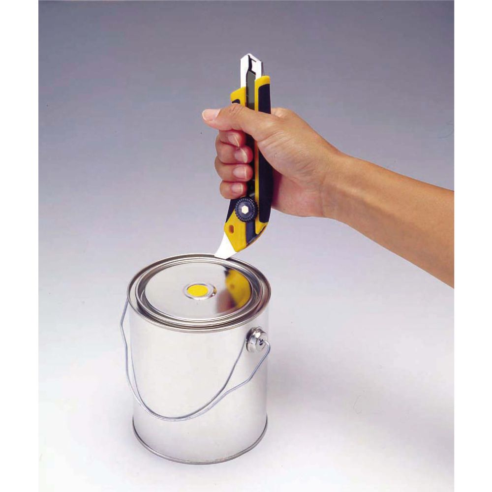 Cúter l-5 con bloqueo manual, mango antideslizante, púa de metal duro y cuchilla de 18 mm