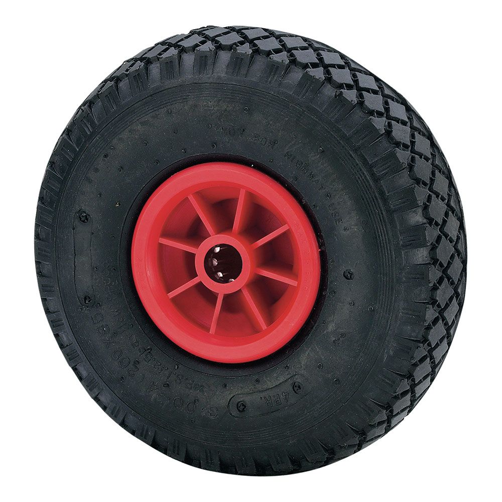 Rueda impinchable con nucleo poliamix y eje de rodillos, carga máx. 100 kg, ø 26 cm