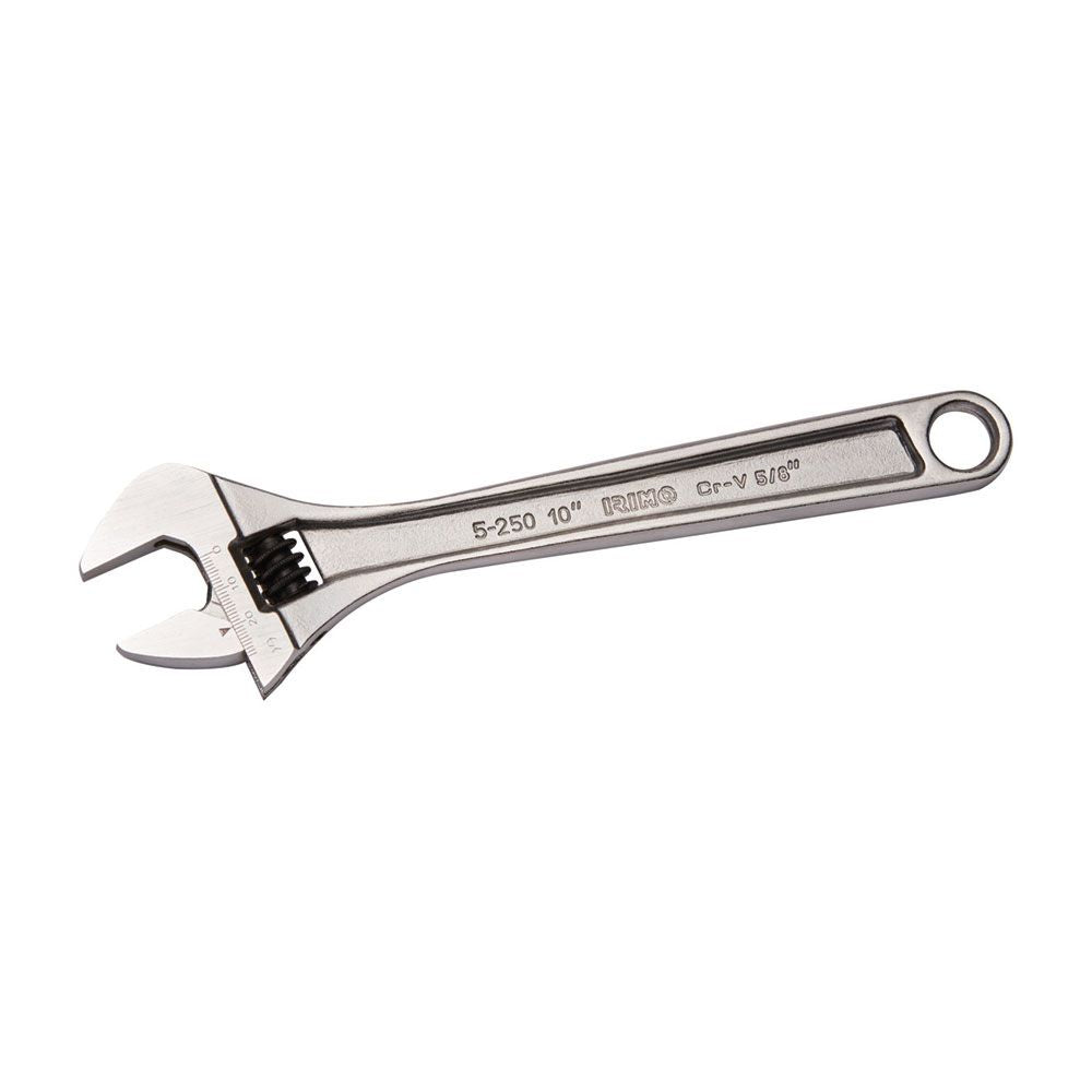 Llave ajustable (inglesa) de moleta central 10 pulg cromada