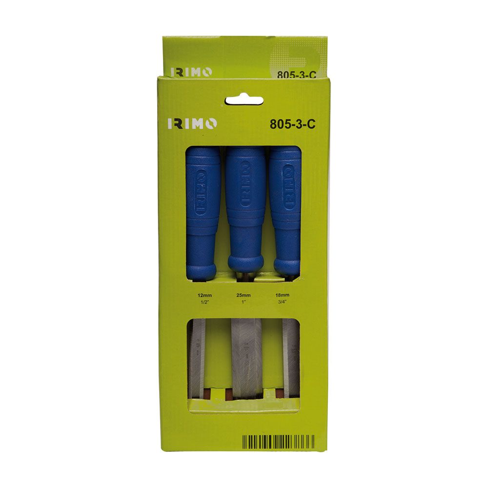 Formones de 12,18, 25 mm, juego de 3 piezas