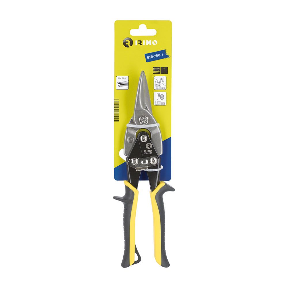 Tijera para chapa articulada cortante recta 250 mm