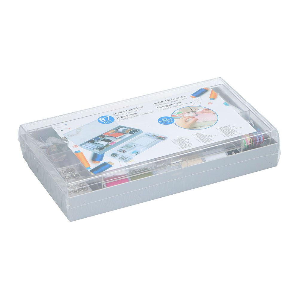 Caja costura 87 piezas 15,1 x 26,5 x 4,7 cm