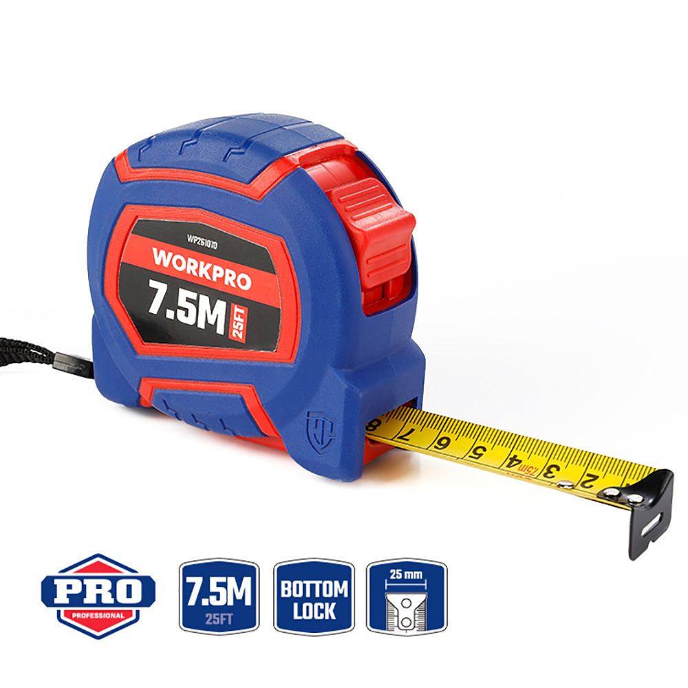 Flexómetro 7,5 m x 25 mm