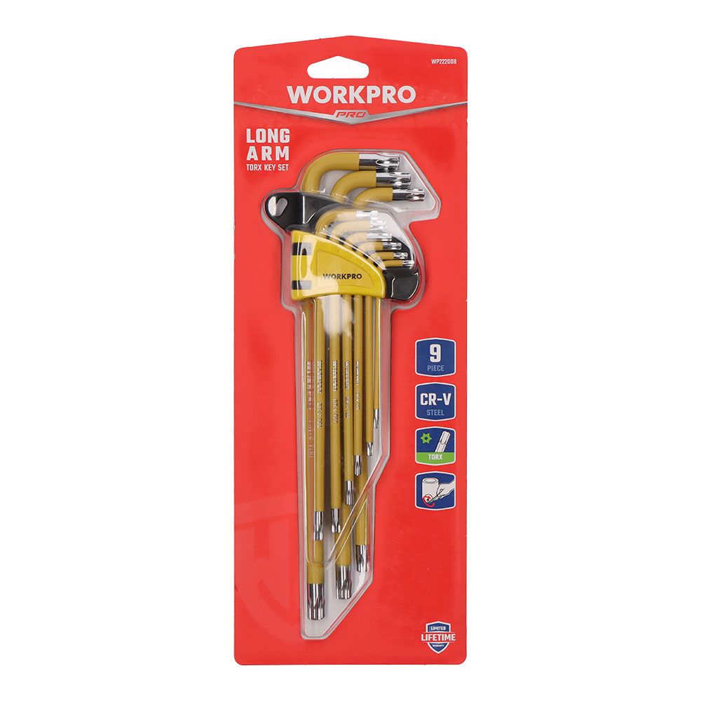 Llaves torx largas de seguridad, juego de 9 piezas