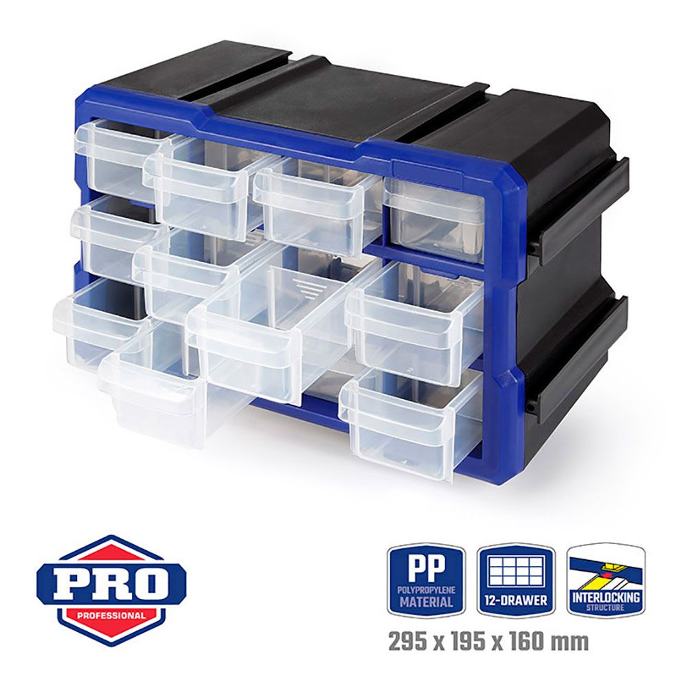 Organizador apilable de 12 cajones