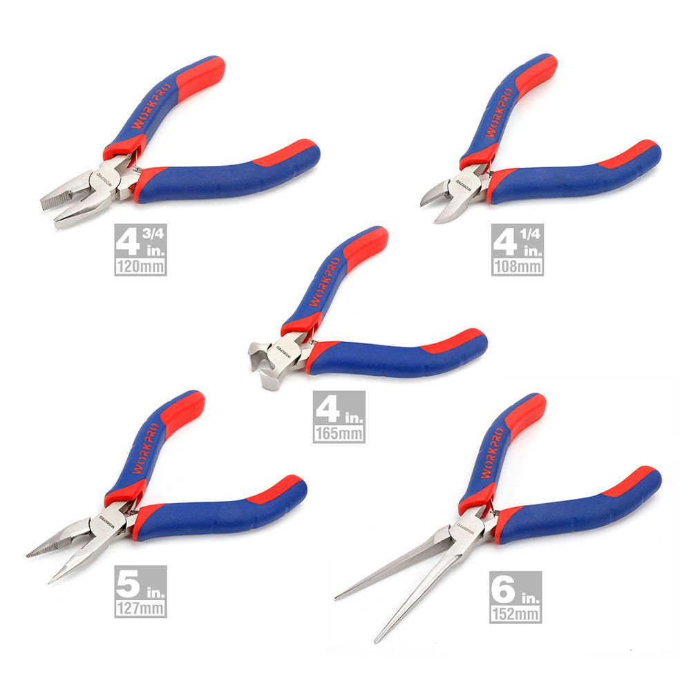 Alicates mini, 5 piezas