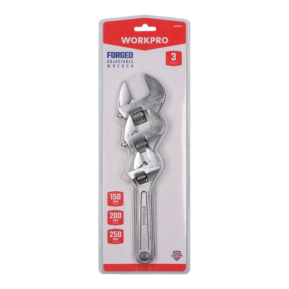 Llave ajustable 150, 200 ,250 mm. juego 3 unidades
