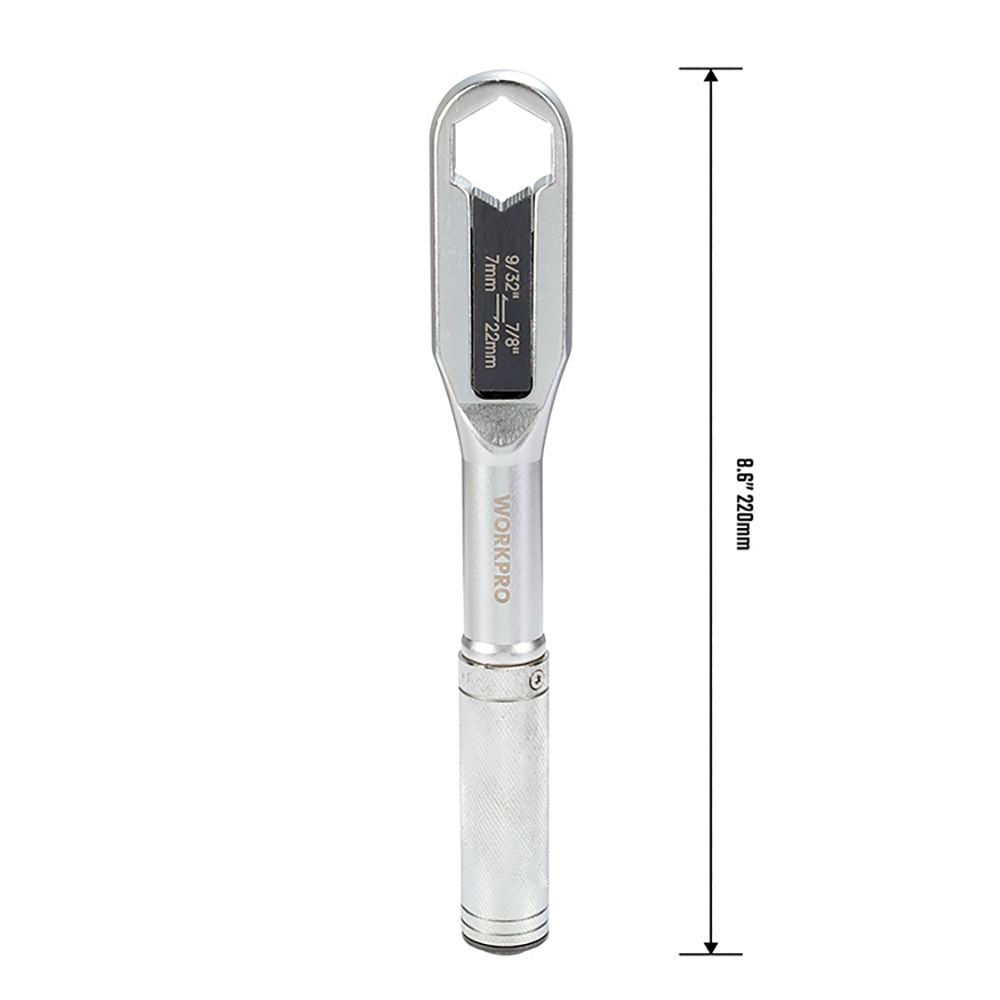 Llave ajustable universal, métrica y sae, 7 - 22 mm