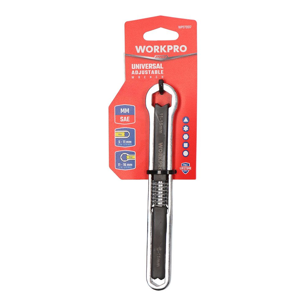 Llave ajustable universal, métrica y sae, 5 - 16 mm