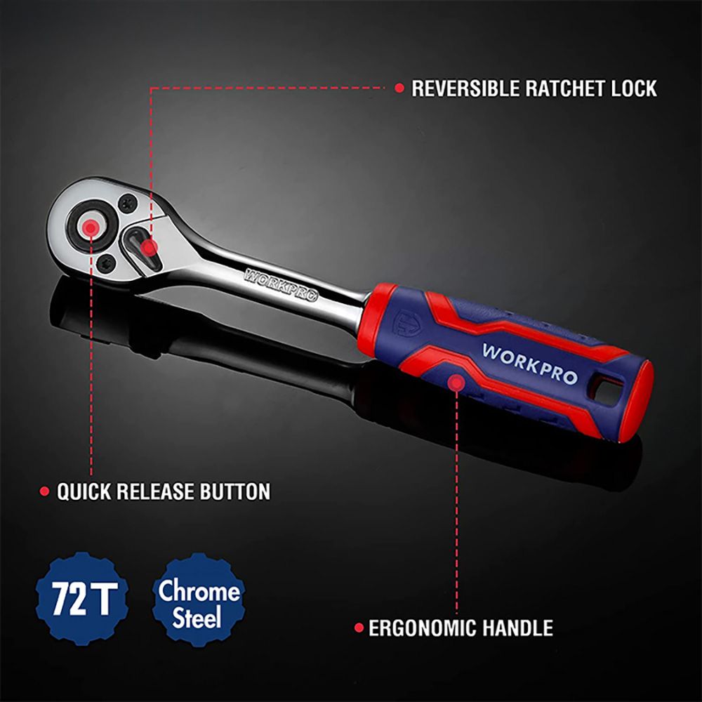 Llave de carraca ½ pulg