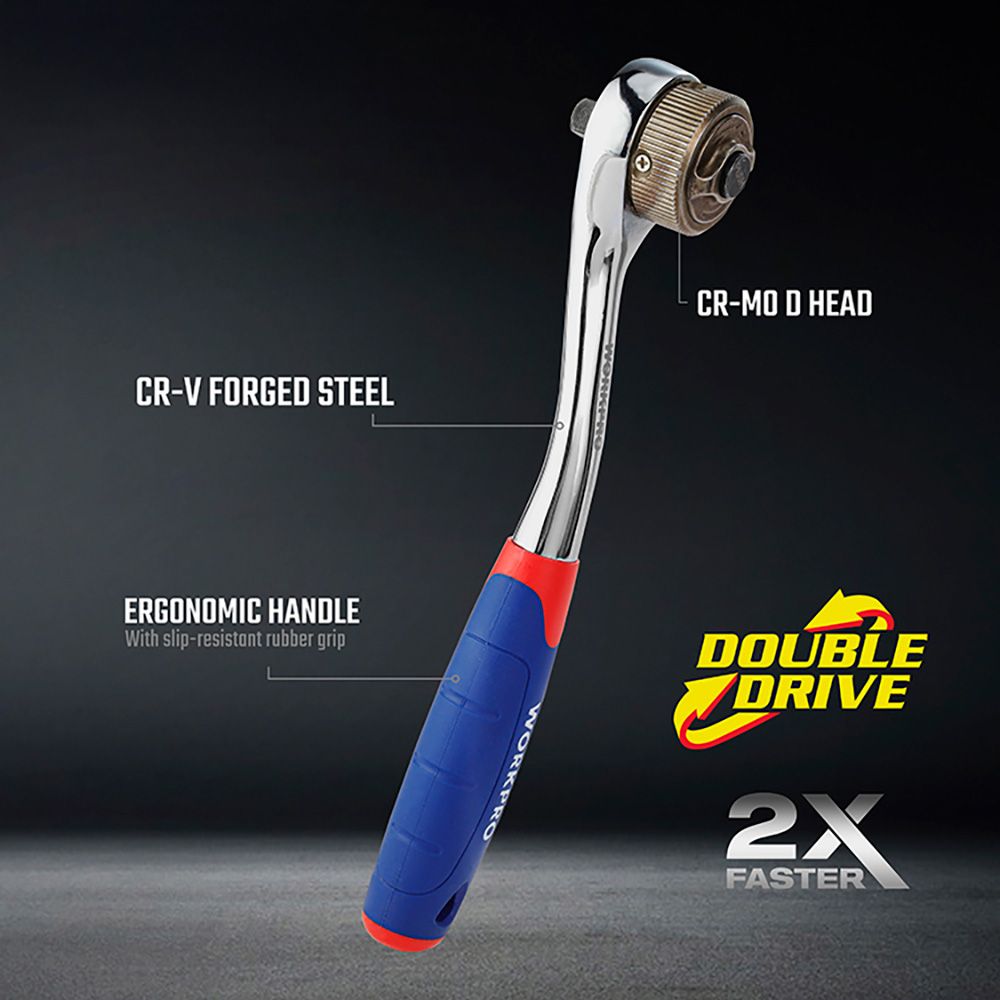 Llave de carraca 3/8 pulg double drive