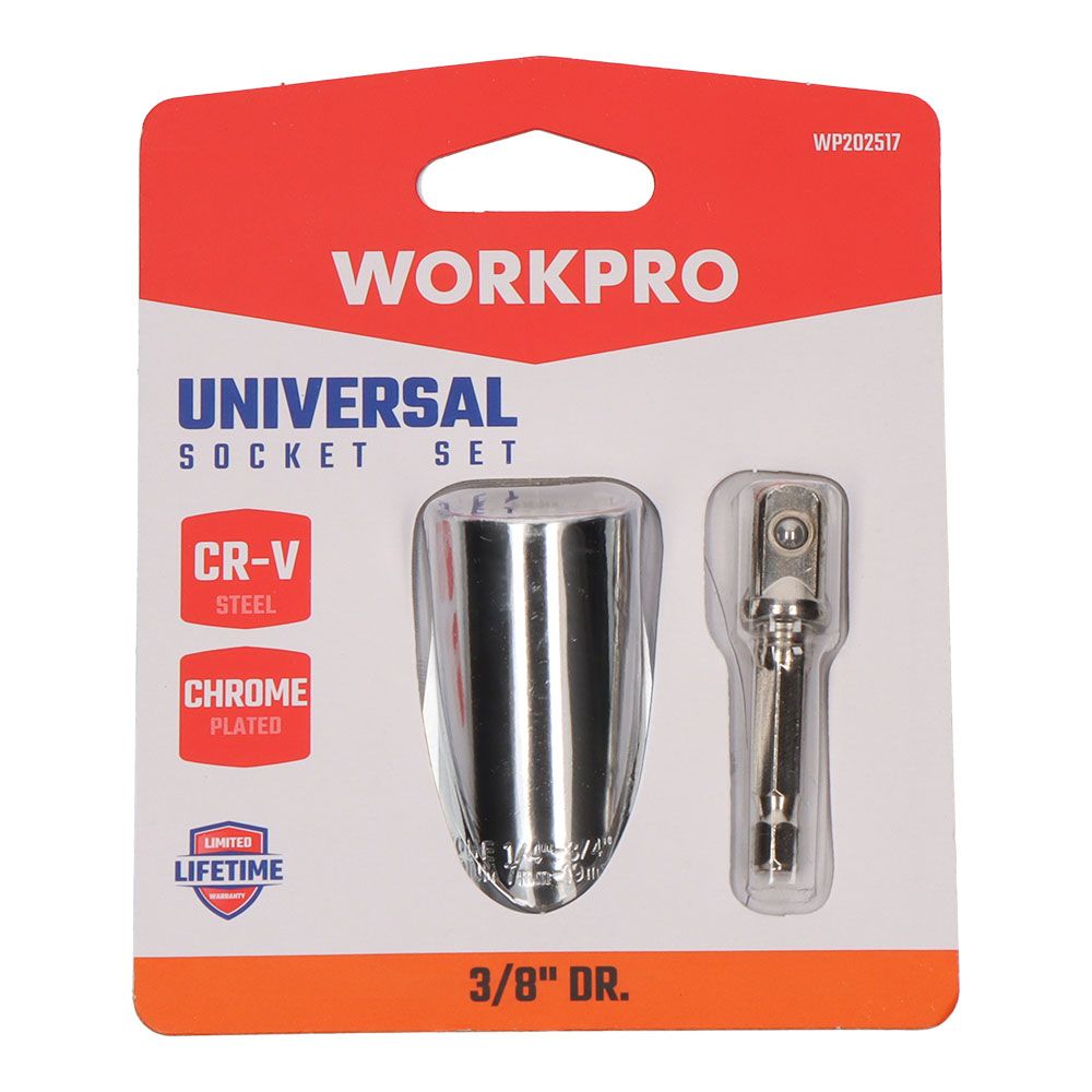 Vaso universal 3/8 pulg, 7 - 19 mm